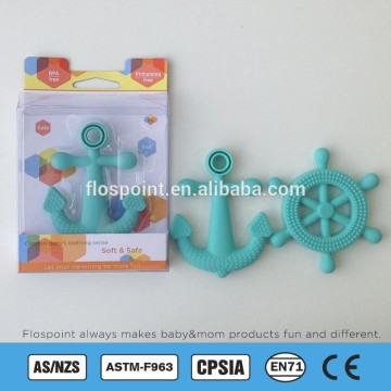 NEW PRODUCTS FDA ANCHOR RATTLE TEETHER MANUFACTURERS, Rattle Teethers Silicone Factory, Rattle Teething Ring