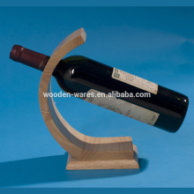 L Shape 1 Bottle Tabletop Wine Holder Wooden/Bamboo L Wine Rack