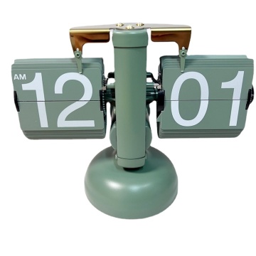 Nordic Light Luxury Digital Desk Clock with Auto Page Turning