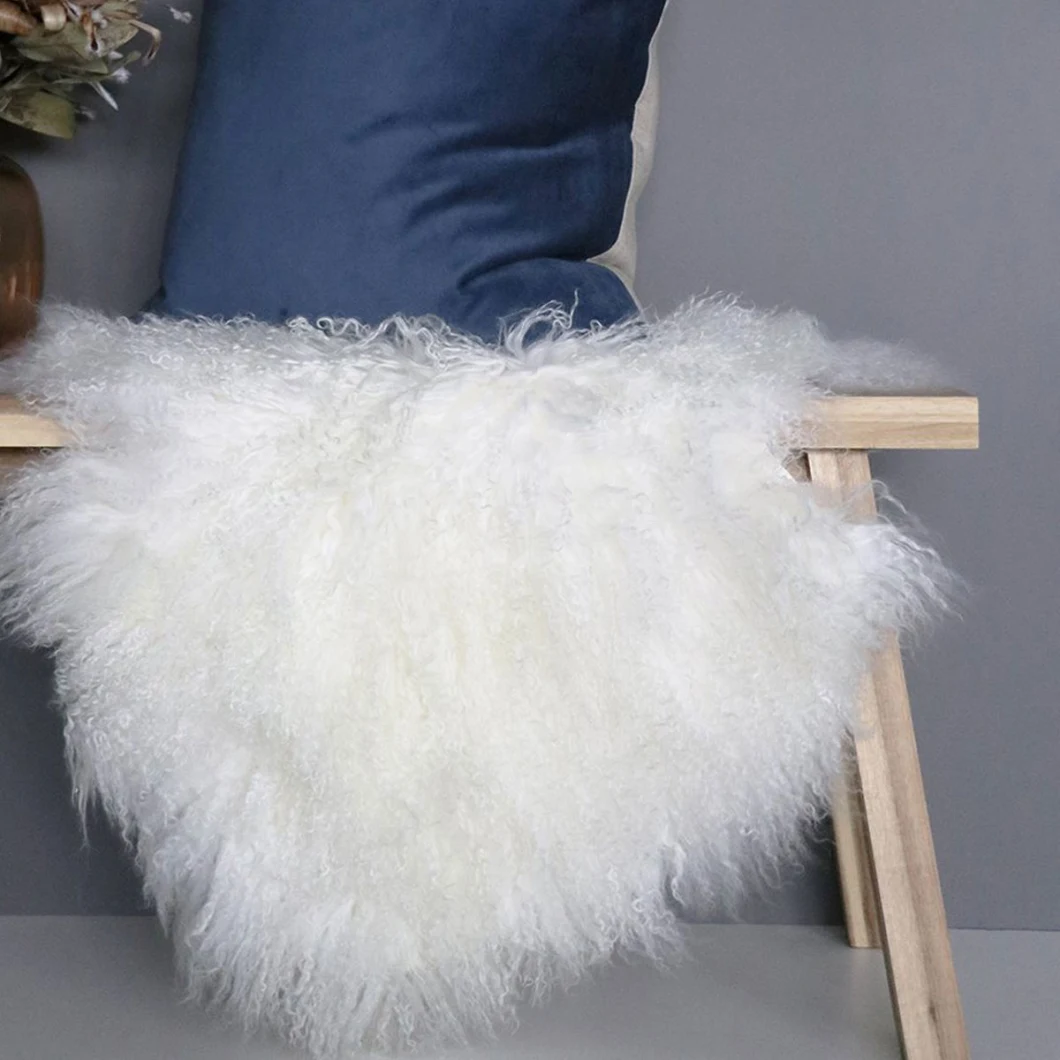 Long Curly Tibetan Sheep Fur Plate