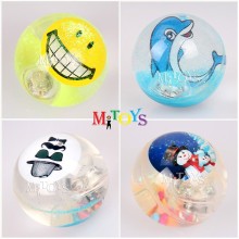 new quality product china alibaba hollow plastic flashing wholesale bouncing balls with flashing light