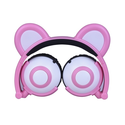 LED Panda Ear Cuffie Bass Music for Call