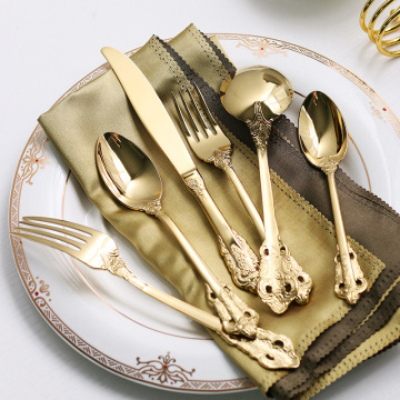 Hotel Gold Spoon Fork Knife