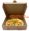 Boîte de la pizza ondulé d’impression offset personnalisé pas cher, micro-flûte die cut-boîtes à pizza ondulées, boîte de pizza de papier kraft, piz personnalisé