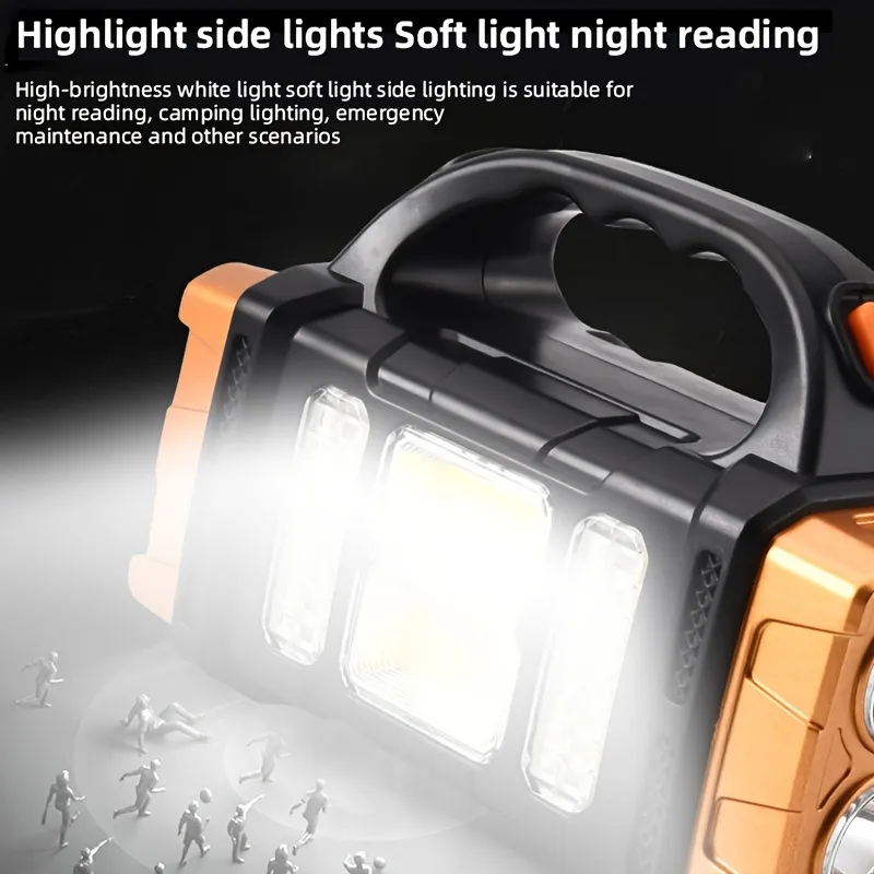 Portable Solar and USB Rechargeable LED Lantern Flashlight
