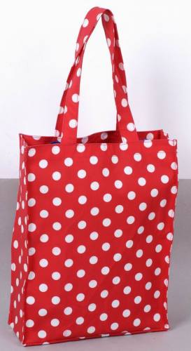 Promotional Fashion Eco-Friendly PVC Coated Cotton Shopping Bag