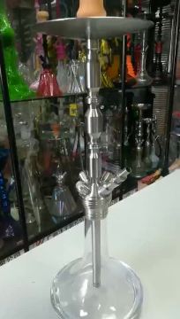 Quality 304 stainless steel hookah shish glass hookah lounge chicha