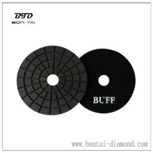 4 inch Black buff high brightness polishing pad