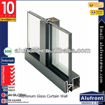 Visible System Curtain Wall For Shopping Mall