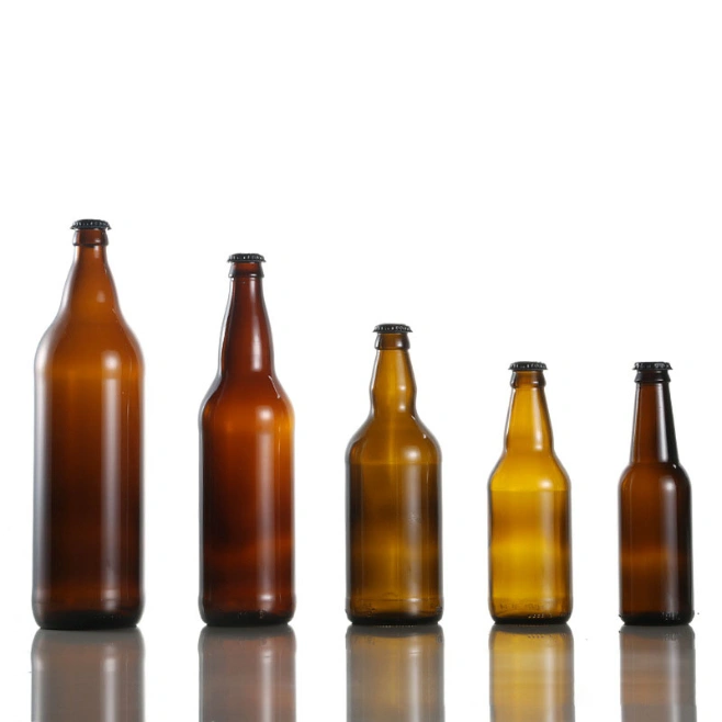 500ml Glass Bottle Beer 330ml 500 Ml 650ml with Crown Cap