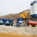 Advanced electrical 75m3 mobile concrete batching plant