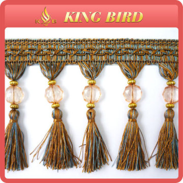 Favorites Compare 2014 100% polyester tassel bag for curtain