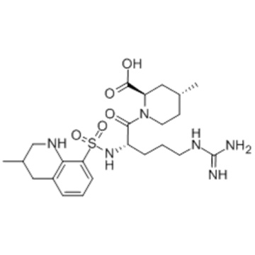 Acide 2-pipéridinecarboxylique, 1 - [(2S) -5 - [(aminoiminométhyl) amino] -1-oxo-2 - [[[(3R) -1,2,3,4-tétrahydro-3-méthyl-8-quinoléinyle ] sulfonyl] amino] pentyl] -4-méthyl -, (57279051,2R, 4R) - CAS 121785-71-5