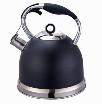 pour over spout tea kettle black color