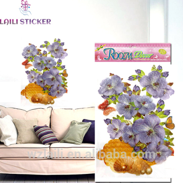 flower vase flower wall sticker
