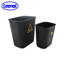 LN-F15025 Large Size ESD Square Waste Bin 35L Antistatic Ash Bin Without Cover