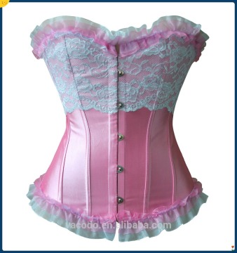 Plus Size Steel Boned Corsets Sexy lace Bustier Tops