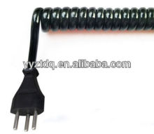 spiral electric wire with sweden power plug
