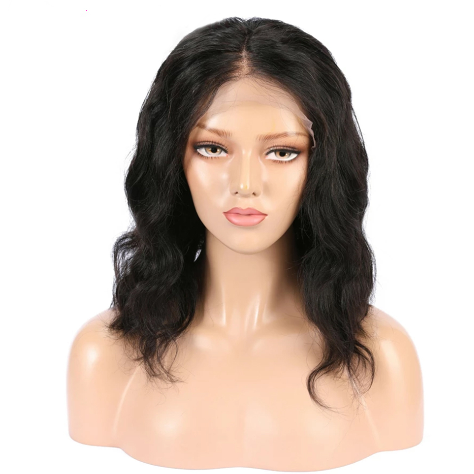 short style bob cut straight lace frontal wig 100% unprocessed brazil hair wig cuticle aligned hair