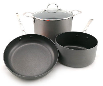 Aluminum Hard Anodized Nonstick Cookware Sets for Home and Commercial Use