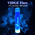 Vidge Flare Mehr GeschmacksrichtungenGute Qualität 800puffs E-Zigarette