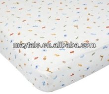 100% cotton baby fitted cot sheet