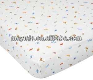 100% cotton baby fitted cot sheet