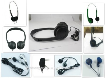 cheap disposable earphone and headphone for airline earphone disposable earphone headphone