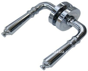 Brass lever door handle