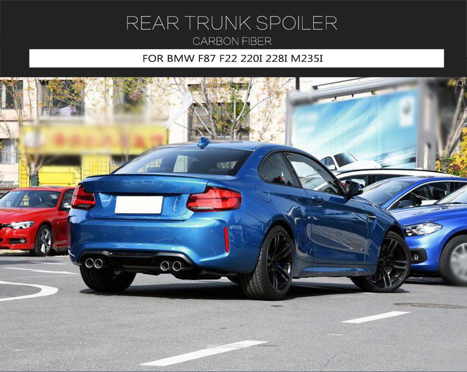 Carbon Fiber M2 Rear Car Spoiler for BMW F22 F87 M2 2014-2019