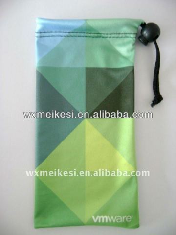 microfiber custom drawstring bags phone pouch