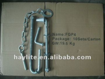 Australia galvanized farm gate lock