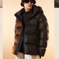 흑인 겨울 유니스석 승마 하향 재킷 코트