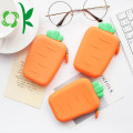 Newest Cute Carrot SIlicone Wallet Facy Coin Purse