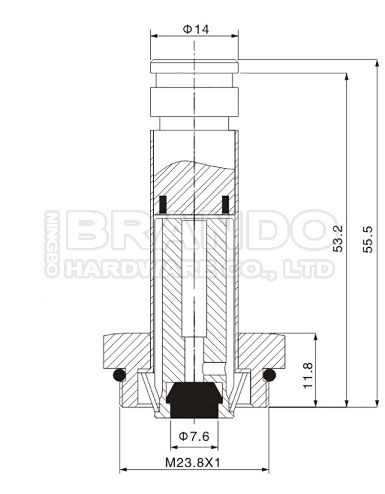 Dimension of BAPC214041405 Armature Assembly: