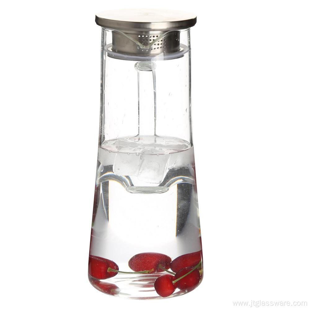 Borosilicate Glass fridge Carafe with handle