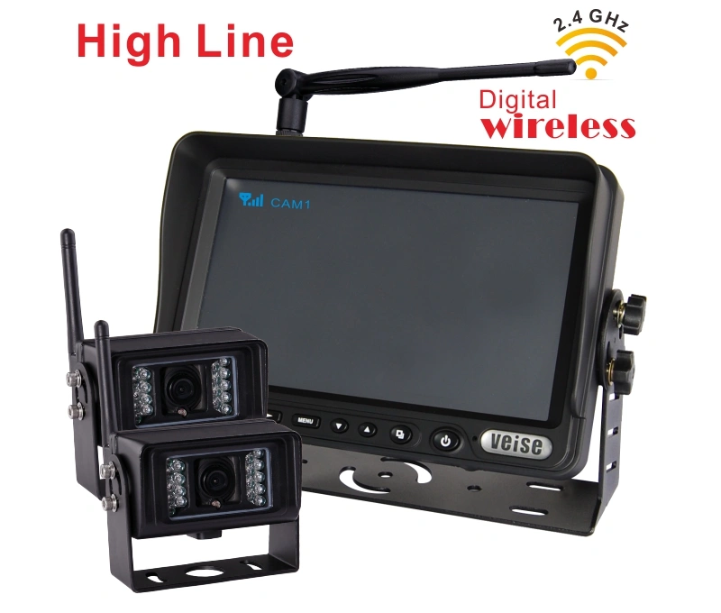Digital Wireless CCTV Surveillance Camera Kit with LCD Screen