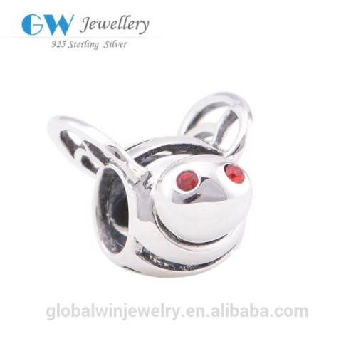 Red Eyes Honeybee 925 Sterling Silver Locket Charm X051