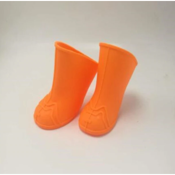 Zapatos antideslizantes para perros de lluvia de goma ilicona