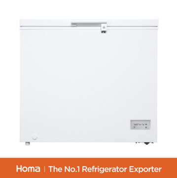 Chest freezer with top open door