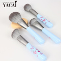 Colorful Butterfly wood handle makeup brush sets