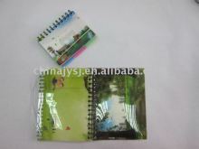 plastic cover notebook with fashion printing (promotion gift)