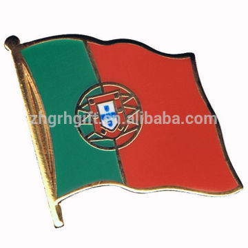 Metal national country portugal flag pin