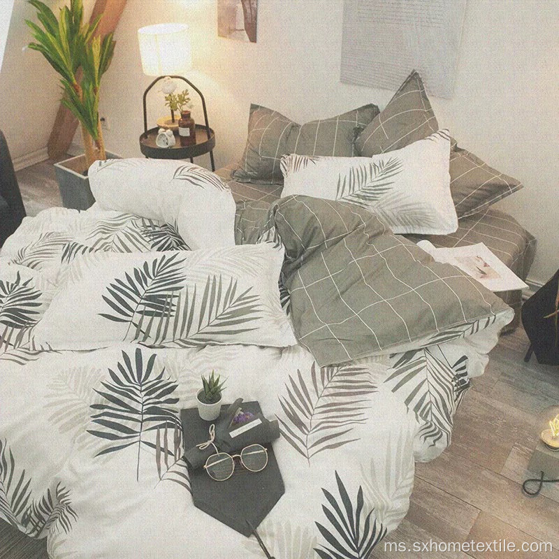 duvet set dengan percetakan