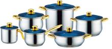 Stainless Steel Cookware Set with Milk Pot