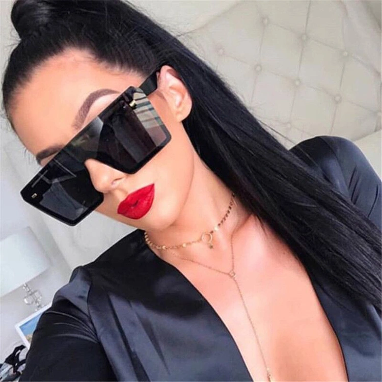 Wholesale New Personality Oversized Square Sunscreen Sunglasses Women Shades Sunglasses