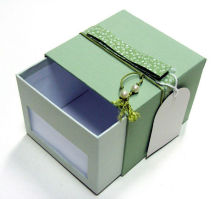 Decorative Drawer Style Perfume Paper Box with Tag