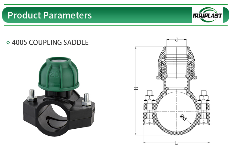 farm irrigation systems pp clamp saddle coupling saddle for water supply and irrigation