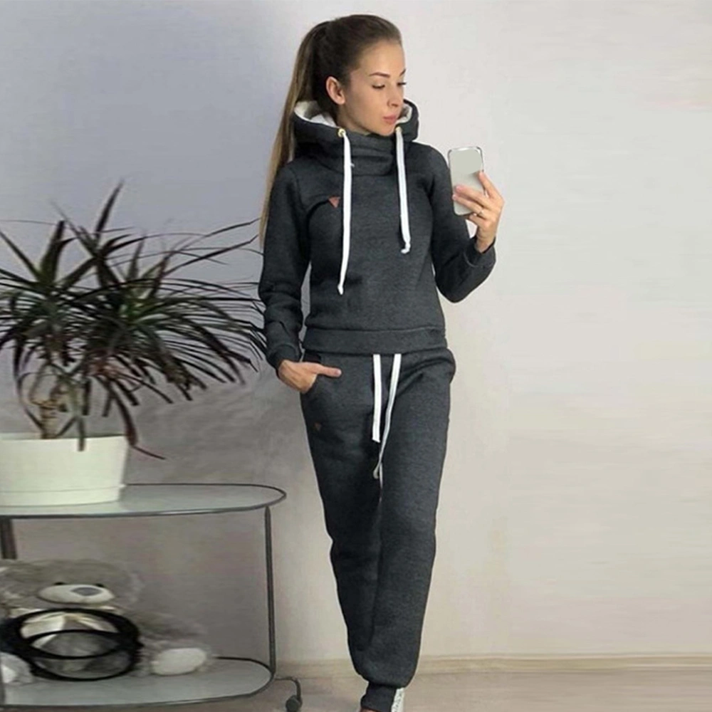 Superstarer Trending Stylish Newest Autumn Tracksuit Womens Fall Clothing Hoodie Long Sleeve Two Piece Set