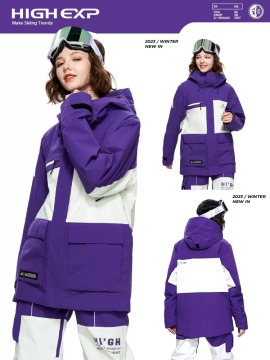 Skiwear waterproof sandwich cotton women